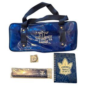 Toronto Maple Leafs Y2K Blue School Bag Set with Notebook Pencils Ruler Eraser